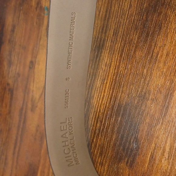 New! Tags! Michael Kors Pink Blush Monogram Belt with Gold Buckle Small - Picture 5 of 7